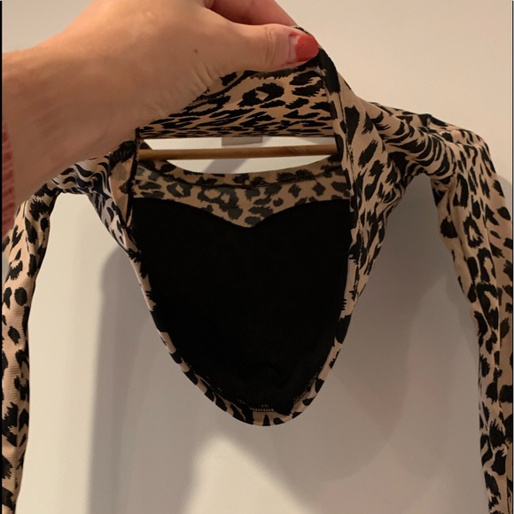 PAC SUN Leopard Mesh Crop Top - Picture 11 of 11